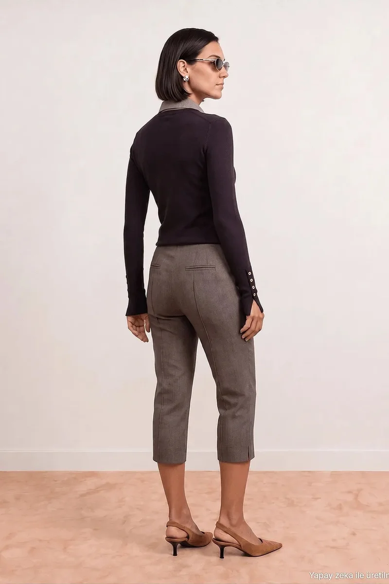 Dilvin Walnut Brown DILVIN Women's Cotton Pants for Women | Best Price UAE