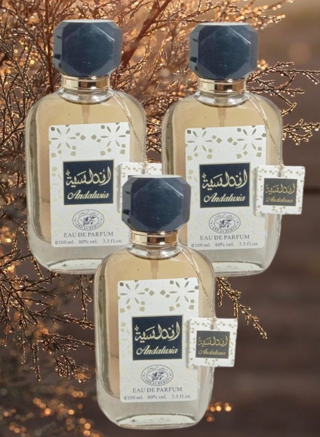 أرض الريحان 3 قطع عطر الأندلسية 100مل - Image 1