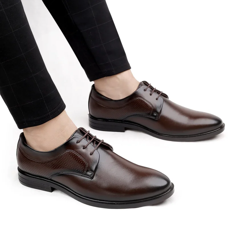 Bacca Bucci Maroon VANCOUVER Formal Shoes with Superior Comfort for Men | Best Price UAE