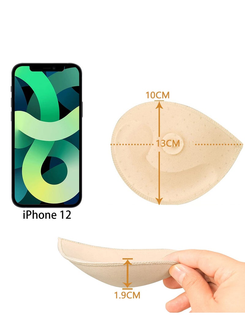 SOLARAE Bra Pad Inserts for Women - Removable Sponge Cups, Semicircular Replacement Pads for Yoga, Swimwear, Bikinis, and More (6 Pairs: White, Black, Skin Tone) - Image 4