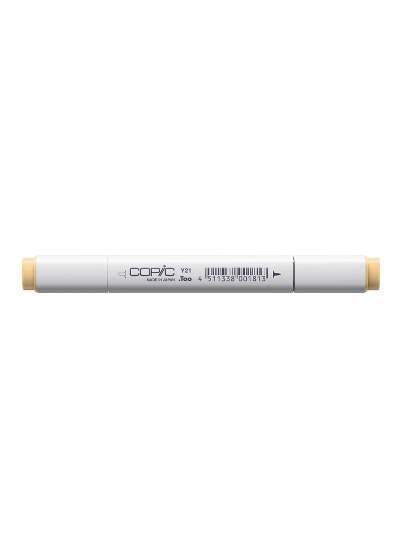 COPIC Copic Marker with Replaceable Nib, Y21-Copic, Buttercup Yellow  - Image 1