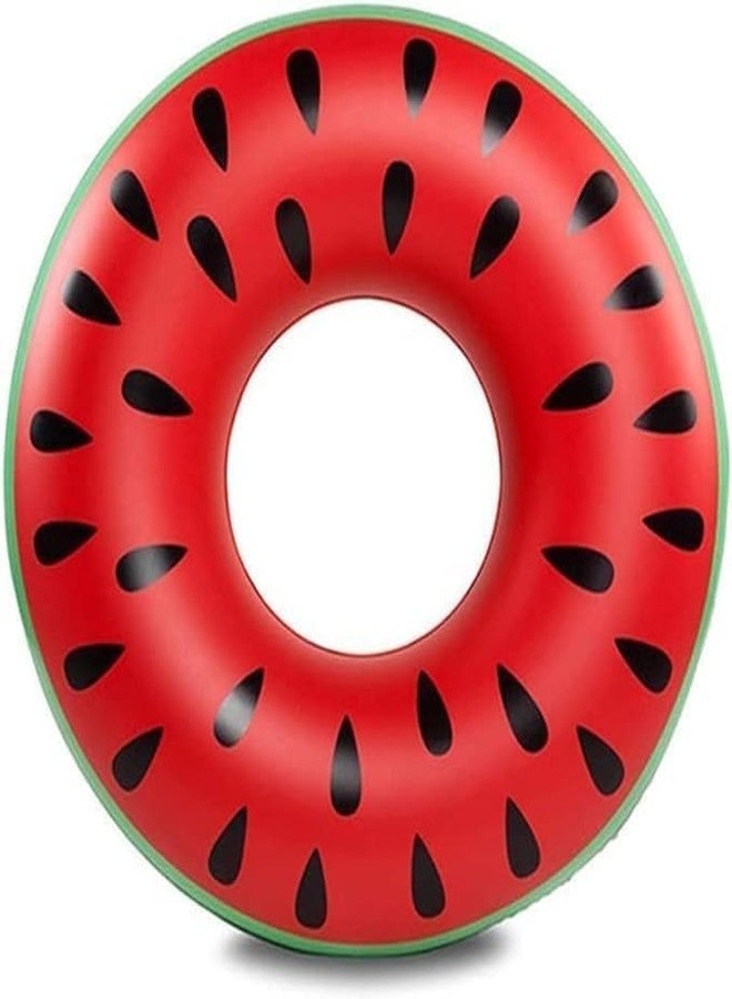 XBEY Flamingo Inflatable Pool Floats, Pool Tubes Swim Ring Pink Pool Float, Inflatable Swimming Pool Floating Ring, Kid Water Sports Beach Ring Pool Raft (Watermelon Swim Ring) - Image 1