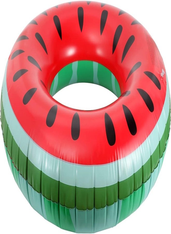 XBEY Flamingo Inflatable Pool Floats, Pool Tubes Swim Ring Pink Pool Float, Inflatable Swimming Pool Floating Ring, Kid Water Sports Beach Ring Pool Raft (Watermelon Swim Ring) - Image 2