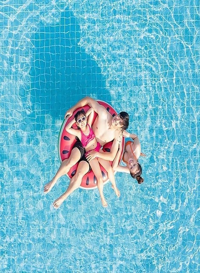 XBEY Flamingo Inflatable Pool Floats, Pool Tubes Swim Ring Pink Pool Float, Inflatable Swimming Pool Floating Ring, Kid Water Sports Beach Ring Pool Raft (Watermelon Swim Ring) - Image 5