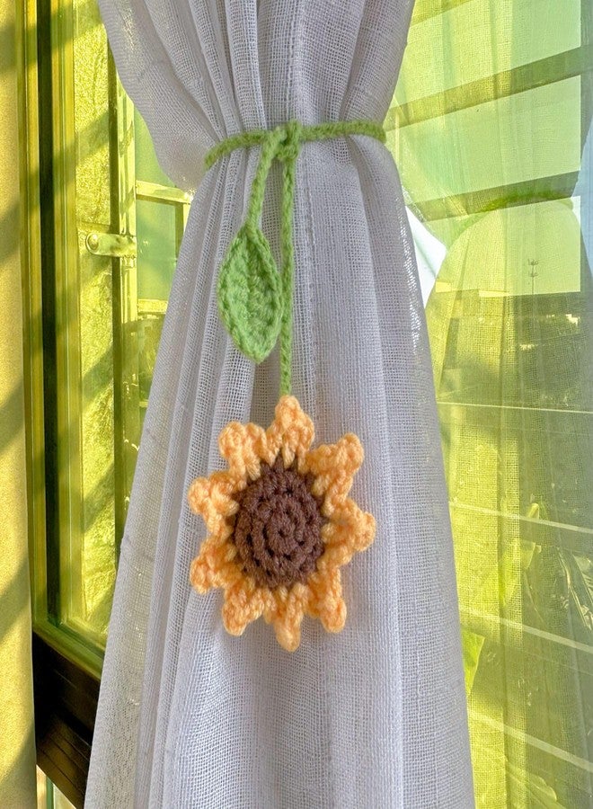 TUCEWP Crochet Bookmarks for Women Girls Kids Knitted Sunflower Book Mark for Book Lovers Coworker Bookish Birthday Graduation Gift for Her Him Unique Page Bookmark for Readers Christmas Easter Gifts - Image 3