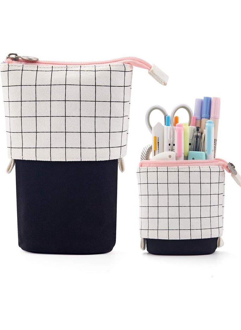Generic Large Capacity Canvas Pencil Case - Versatile Organizer for School, Office & Art Supplies - Perfect Gift for Students, Teens & Adults - Stylish & Functional Pouch for Bullet Journals  - Image 1