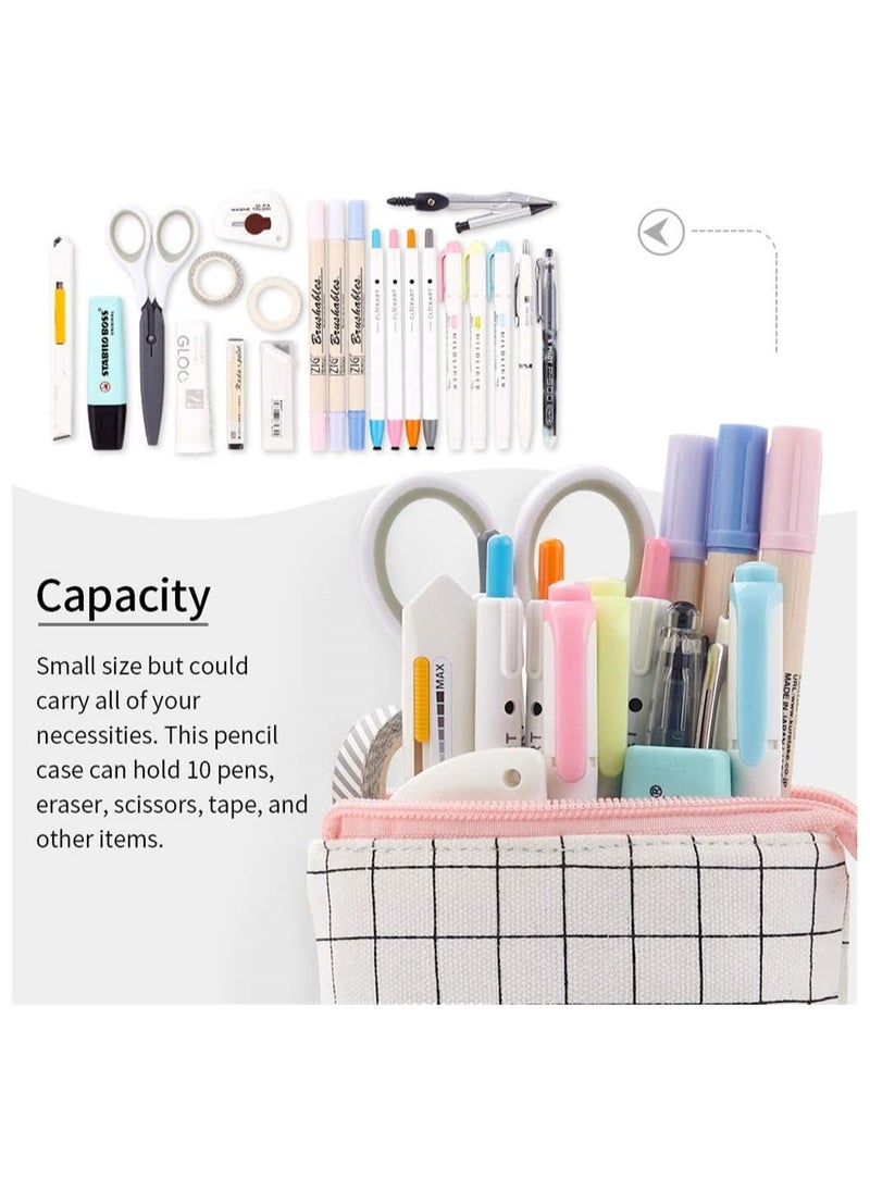 Generic Large Capacity Canvas Pencil Case - Versatile Organizer for School, Office & Art Supplies - Perfect Gift for Students, Teens & Adults - Stylish & Functional Pouch for Bullet Journals  - Image 5