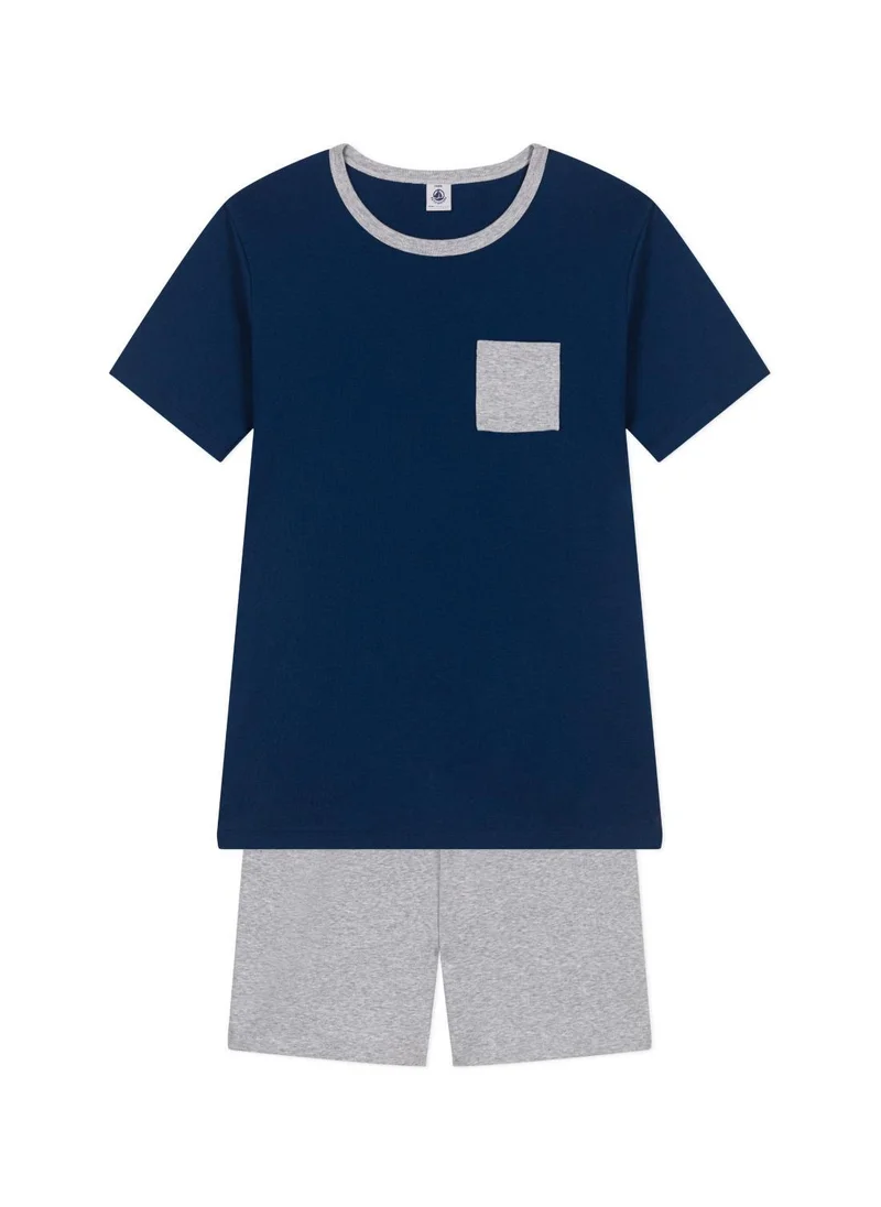 بيتي باتو Child's plain cotton short pajamas