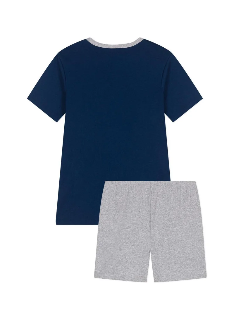 Petit Bateau Child's plain cotton short pajamas