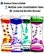 FKYTION Liquid Motion Bubbler Timer Pack of 4 Colorful Hourglass Liquid Bubbler ADHD Fidget Sensory Toys for Kids Teenagers Adults - Image 3
