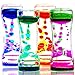 FKYTION Liquid Motion Bubbler Timer Pack of 4 Colorful Hourglass Liquid Bubbler ADHD Fidget Sensory Toys for Kids Teenagers Adults - Image 2