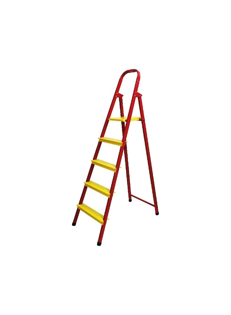 5-Step Ladder - Multicolour, Lightweight & Sturdy for Home & Office Use