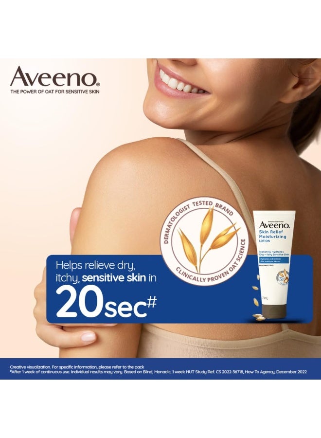 Aveeno Skin Relief Lotion For Sensitive Skin, White, 71 g - Image 4