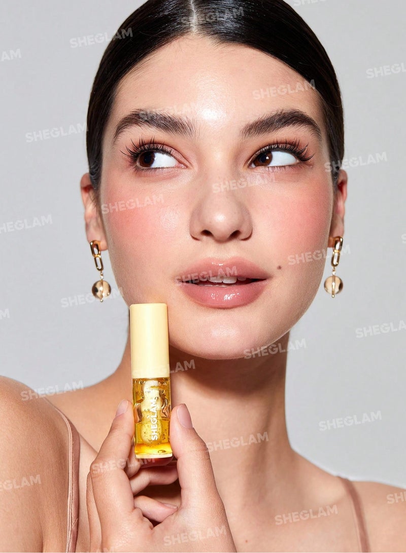 Lip Gloss Jelly Wow Hydrating Non-Sticky Lip Oil Moisturizing Plumping Lip Gloss Grapefruit Glow  - Image 4