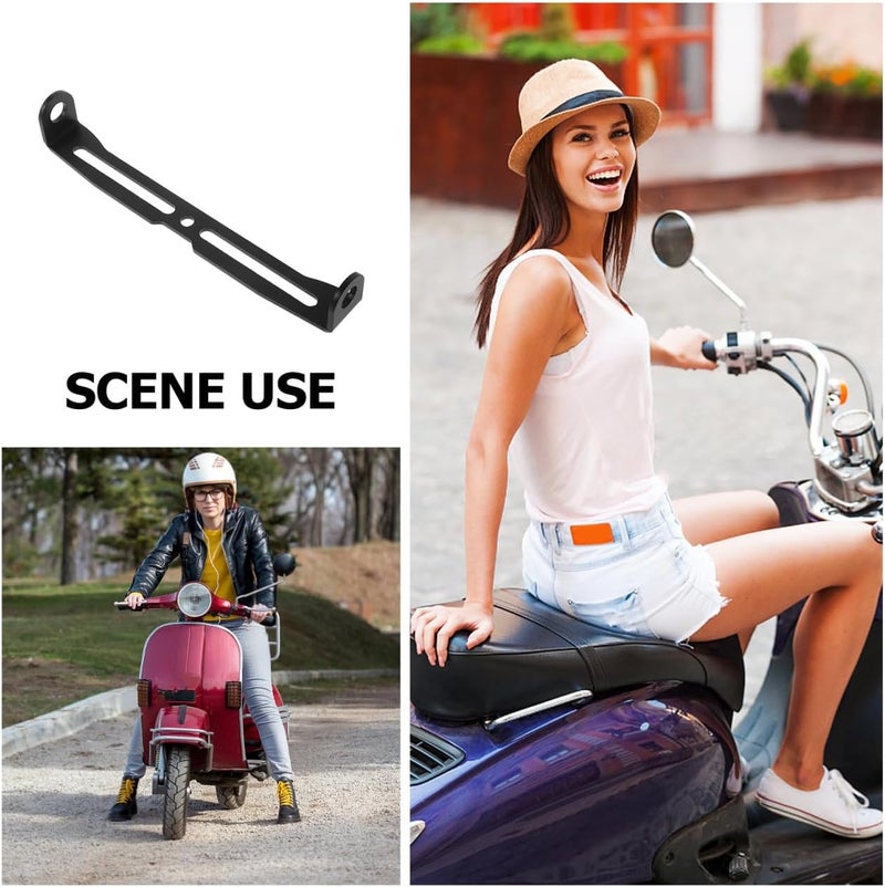 JECOMPRIS Indicator Mount Electric Scooter Indicator Electric Scooter Safety Accessories Bicycle Indicator Holder Electric Scooter Light Mounting Bracket Fork Light Holder Metal Black - Image 3