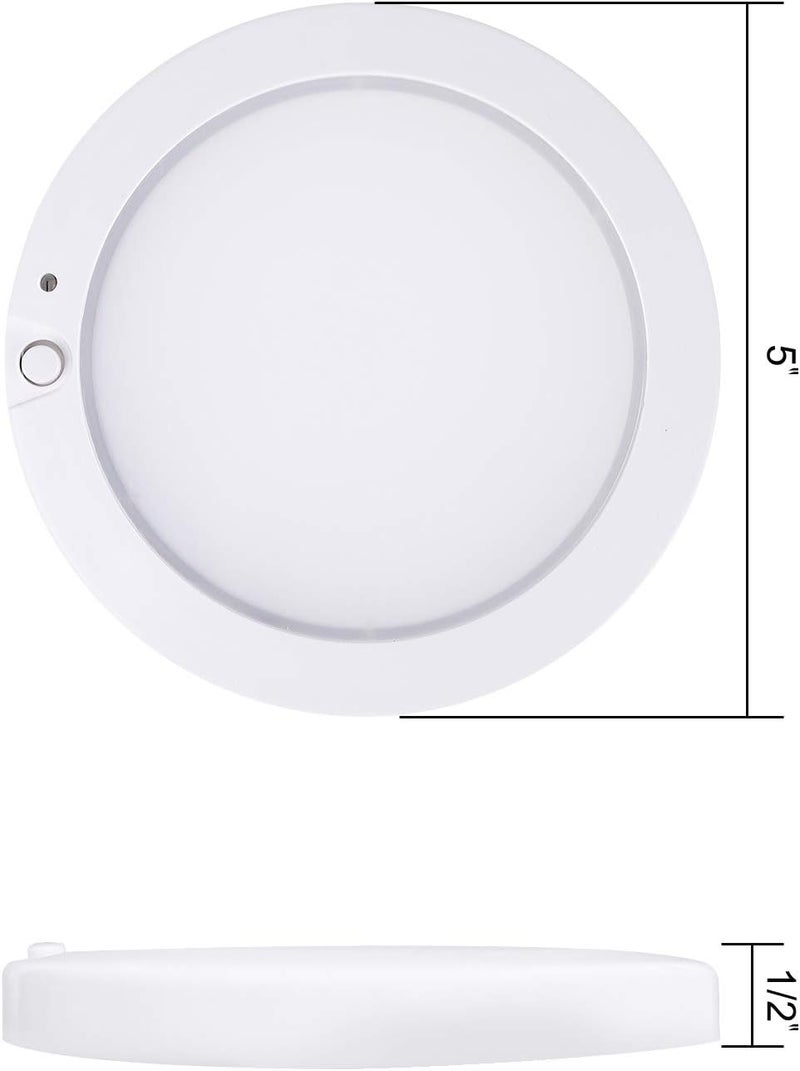 Facon 5-Inch LED RV Panel Light with On/Off Switch and Indicator - Warm White - Image 2