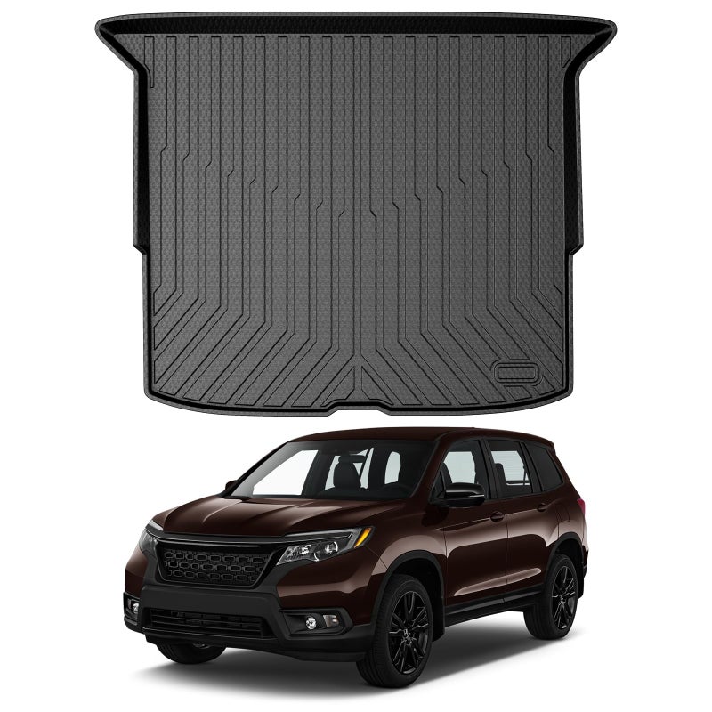 Mixsuper Cargo Liner Custom Fit for 20192025 Honda Passport All Weather Trunk Liner AntiSlip Rear Cargo Mat Black
