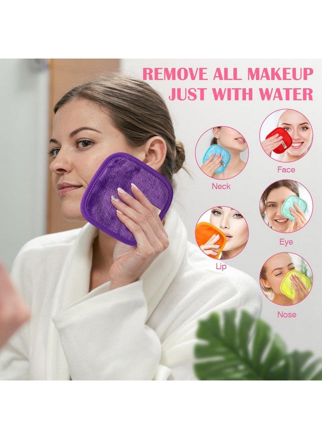 Orighty Makeup Remover Cloths 7-Day Set, Premium & Reusable Makeup Remover Pads, Erase Make-up With Just Water, Make-up Set For Eyes, Lips, Foundation and more, Ideal Choice For Women (Rainbow) - Image 3