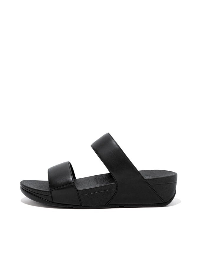 FitFlop 049-582 Fitflop Ladies Sandals Lulu Leather Slides ED4-090 Black  - Image 3
