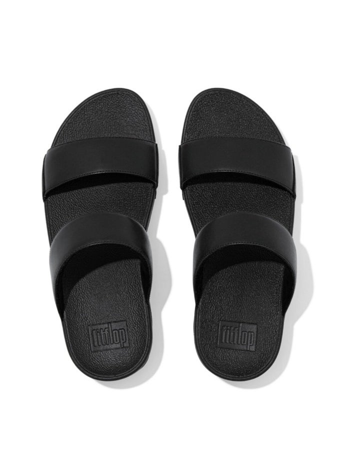 FitFlop 049-582 Fitflop Ladies Sandals Lulu Leather Slides ED4-090 Black  - Image 4
