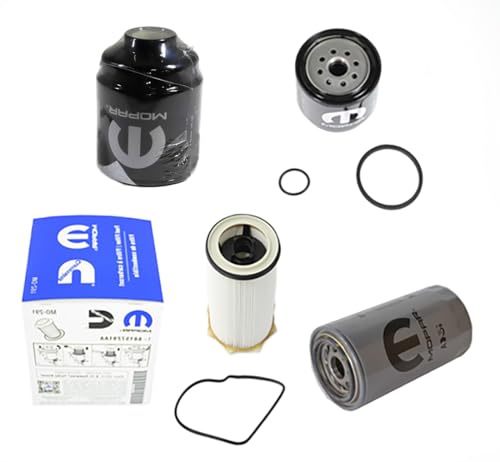 Mopar Genuine OEM Filters Bundle, Dodge Ram 6.7L Cummins Diesel Filter set; Fuel/Water Separator Filter Kit, Fuel Filter & Engine Oil Filter. Fits 2013-2019 Ram 2500 and 3500 - Image 4