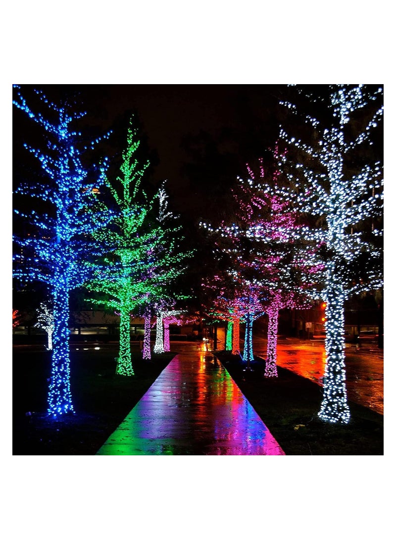 SYOSI String Lights Outdoor 8 Lighting Modes Fairy Lights with Remote and Timer for Home Birthday Wedding Party Tree Decorations (Blue) - Image 5