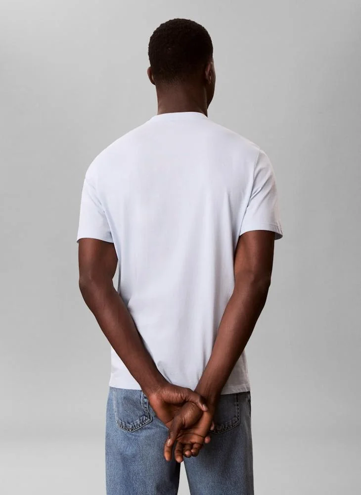 Calvin Klein Jeans  Linear Logo Crew Neck T-Shirt for Men | Best Price UAE