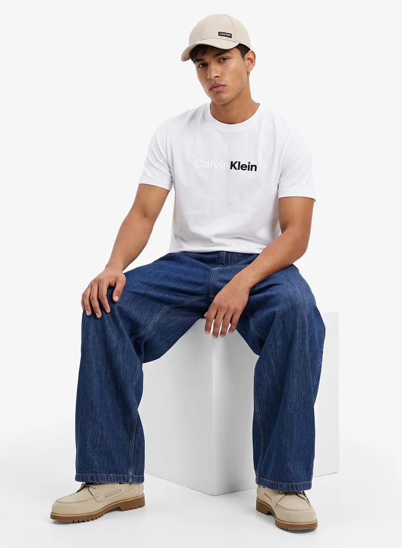Calvin Klein Jeans Linear Logo Crew Neck T-Shirt