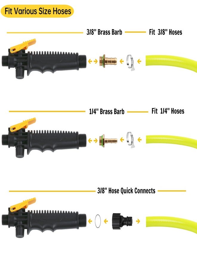 Riomhorry 29'' Sprayer Wand Replacement, 3/8" Brass Barb Universal Stainless Sprayer Wand with Shut off Valve, Adjustable Watering Wand with 2 Hose Clamps & 1 Teflon Tape - Image 3