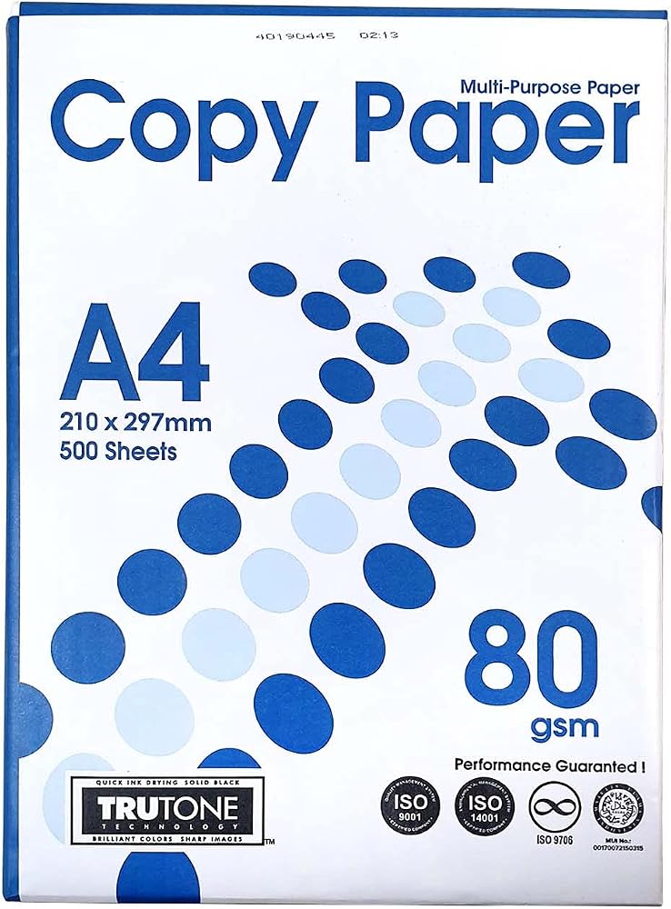Copy Paper Printer Paper, Size A4 80Gsm 500 Sheet - Image 2