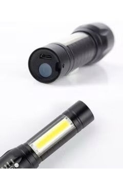 Generic Multi-Functional USB Rechargeable COB LED Flashlight Torch 0.05kg  - Image 2
