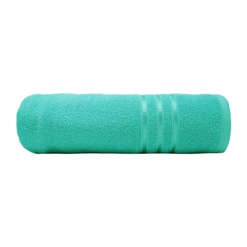 MYTRIDENT Bath Towel | Comfort Living | Quick Drying | Travel Friendly | for Men/Women | 1 Piece Large Size | 100% Cotton 400 GSM | 70 x 140 cms - Sea Green - Image 3