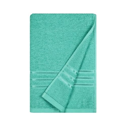 MYTRIDENT Bath Towel | Comfort Living | Quick Drying | Travel Friendly | for Men/Women | 1 Piece Large Size | 100% Cotton 400 GSM | 70 x 140 cms - Sea Green - Image 2