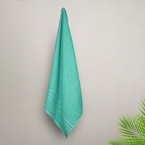 MYTRIDENT Bath Towel | Comfort Living | Quick Drying | Travel Friendly | for Men/Women | 1 Piece Large Size | 100% Cotton 400 GSM | 70 x 140 cms - Sea Green - Image 5