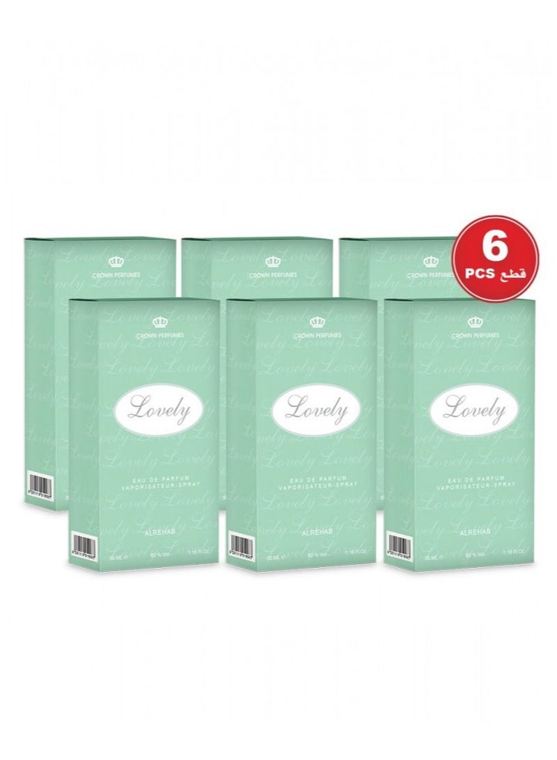 الرحاب للعطور لفلي 35 مل - 6 قطع او دي بارفيوم - للجنسين - Image 1