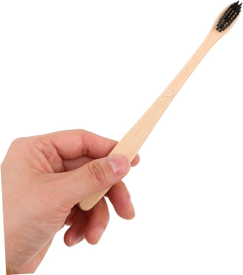 15 فرشاة أسنان بشعيرات ناعمة بمقبض ذيل حورية البحر للعائلة للعناية الفموية المستدامة - Image 5