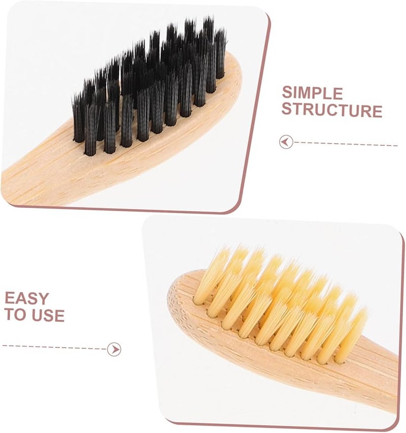 15 فرشاة أسنان بشعيرات ناعمة بمقبض ذيل حورية البحر للعائلة للعناية الفموية المستدامة - Image 4