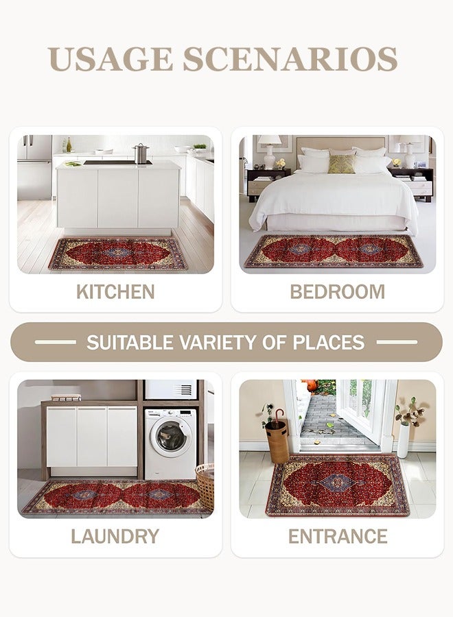 2 PCS Kitchen Floor Mats Rugs Set, Cushion Floor Carpet, Waterproof, Oil Resistant and Anti-Fatigue PU Standing Mat for Kitchen, Floor, Office, Sink, Laundry 45*75CM+45*120CM - Image 4