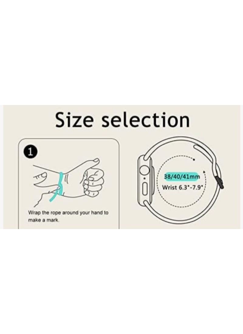 traditious - Sport Straps for Apple Watch – Soft Silicone Replacement Bands Compatible with Apple Watch Series 10, 9, 8, 7, 6, 5, 4, 3, 2, 1, SE (38mm, 40mm, 41mm, 42mm) for Women & Men - Dark Green - Image 1