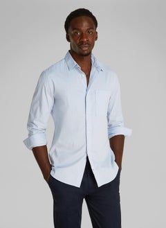 CALVIN KLEIN Regular Fit Chambray Long Sleeve Shirt  - Image 1
