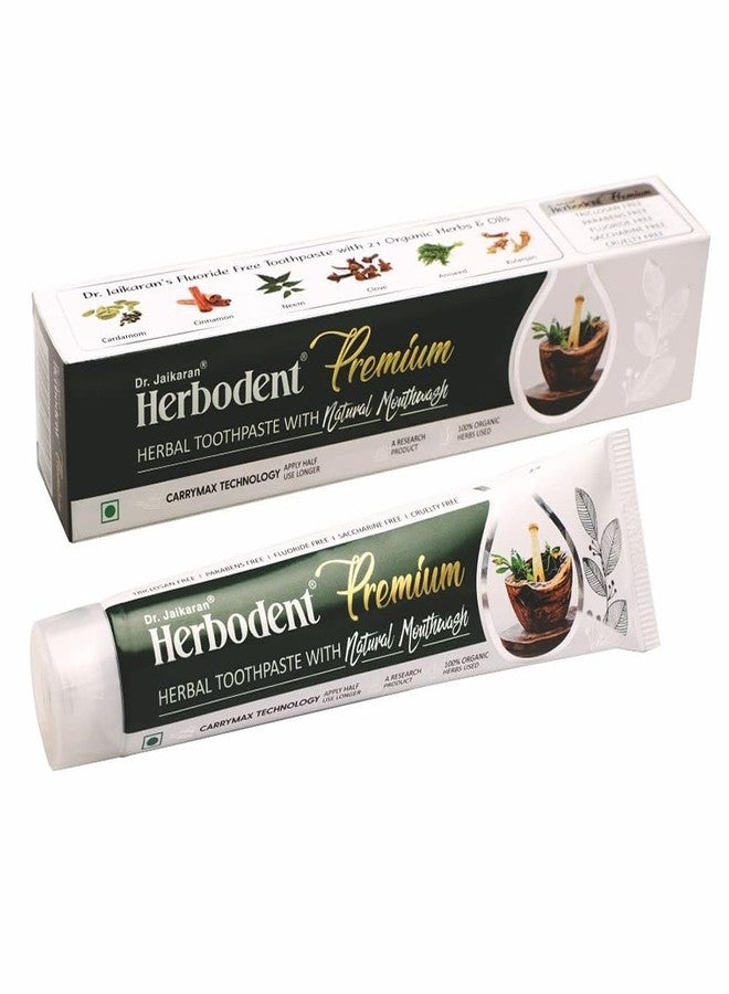 Herbodent® Premium Toothpaste - 3.53 oz Pack of 6 | A Unique Blend of 21 Herbs Like Neem, Clove, Cinnamon, Cardamom with Natural Mouthwash - No Paraben, No Fluoride, No Saccharin, No Triclosan - Image 3