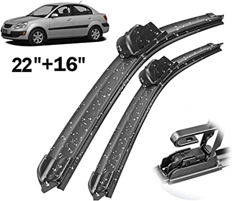 DEMULAX Front Wiper Blades for Kia Rio 2005-2011 - Image 5