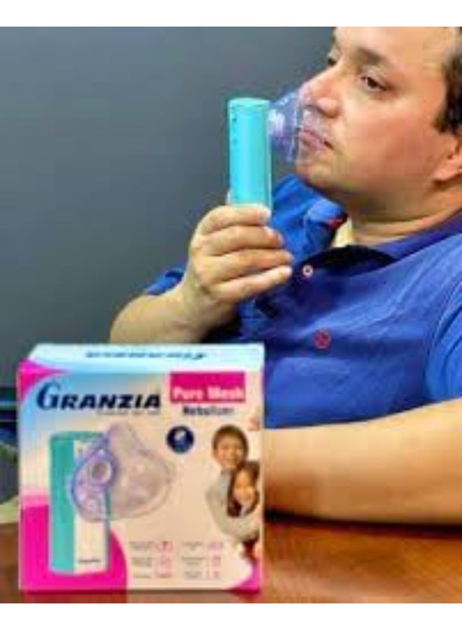 Granzia Pure Mesh Portable for Adults & Kids - Silent, Lightweight & Rechargeable Inhaler for Respiratory Relief - Image 1