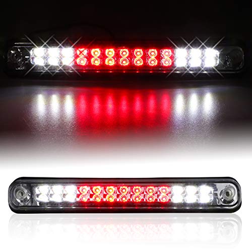 Bomusou Fit for Silverado (94-98), for Blazer (92-93), for Chevy/GMC C/K 1500 2500 3500 (1988-2000) High Mount LED 3rd Brake Light (Chrome Housing Clear Lens) - Image 1