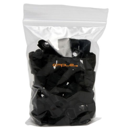 Cmple 50-Pack RJ45 Strain Relief Boots, RJ45 Boots for Cat6, Cat5e Ethernet RJ45 LAN Cable Connector Boots Cover - 50 PCS, Black - Image 4