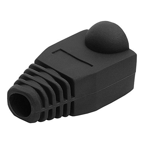 Cmple 50-Pack RJ45 Strain Relief Boots, RJ45 Boots for Cat6, Cat5e Ethernet RJ45 LAN Cable Connector Boots Cover - 50 PCS, Black - Image 2