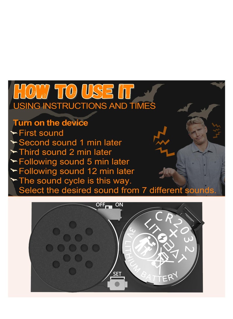 Generic - Noise Maker Prank 2Pack Updated, Annoying Noise Maker for Kids Adults, Noise Machines Pranks Sound Stuff Practical Joke, Prank at Home, Office, School, Black - Image 1