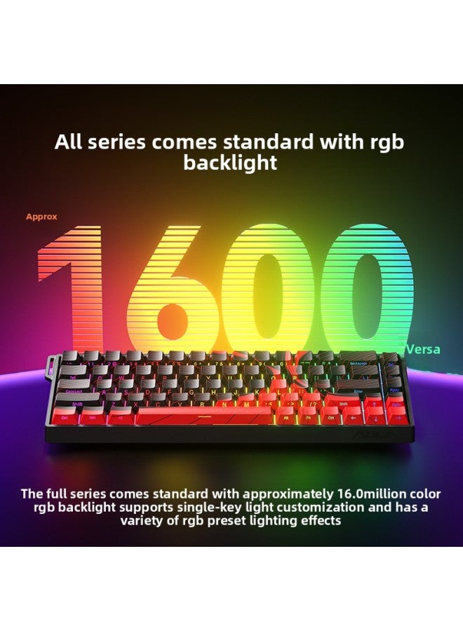 Tarantula WiN60/68HE Magnetic Axis Mechanical Keyboard RT Electric Competition Game FPS FPS Fearless Contract Customized Cable RGB-Color:【60he-pro Version + Mushan Purple Side Engraving】-xingyi Magn - Image 3