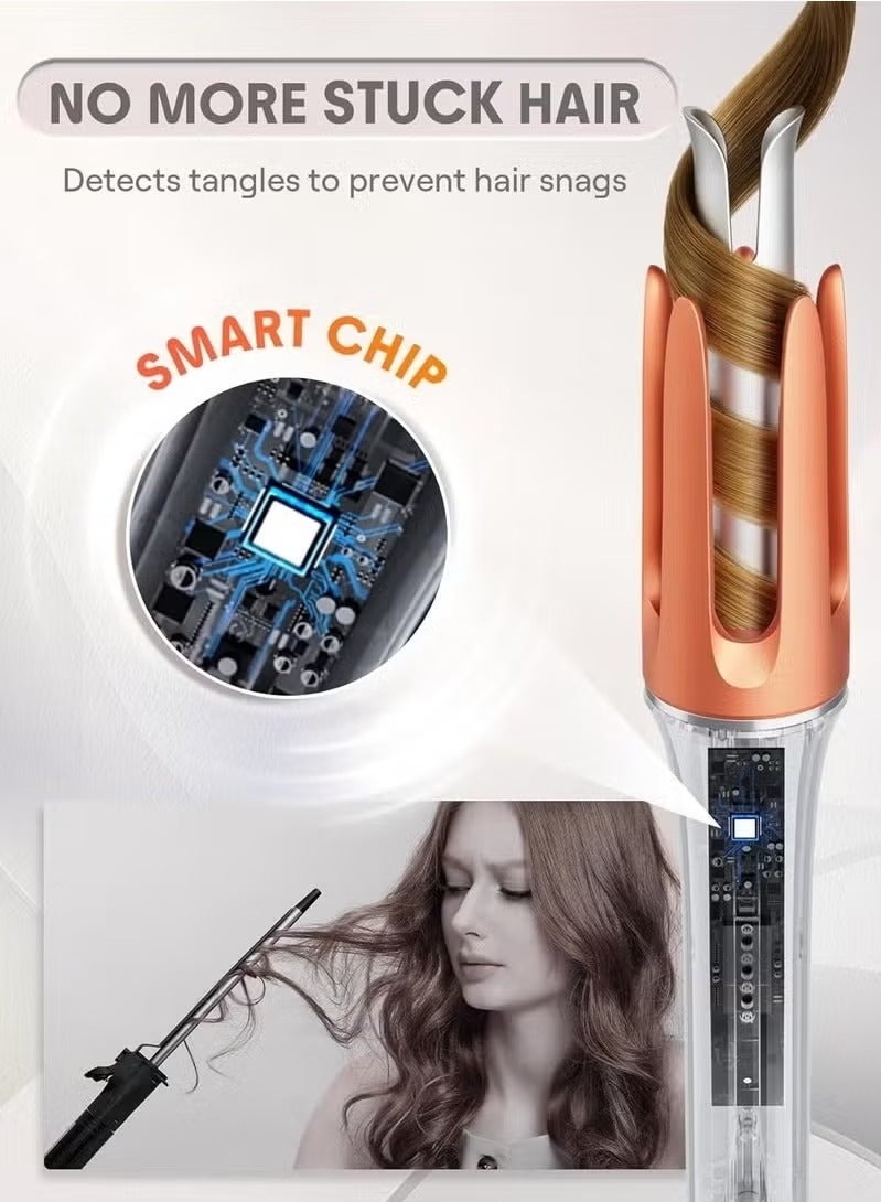 It Curl One Touch 25mm Automatic Hair Curler | Fast Heating Curling Iron with Ceramic Coated Barrel | One-Button Operation with Left/Right Rotation | Anti-Tangle & Anti-Scald Design | Instant Curls for All Hair Types – Safe & Travel-Friendly - Image 4