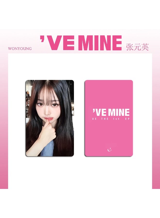 NIBEMINENT 6 Pcs Kpop IVE - 1st EP I'VE MINE AM Lomo Cards Card For Fans Collection Gifts - Image 3